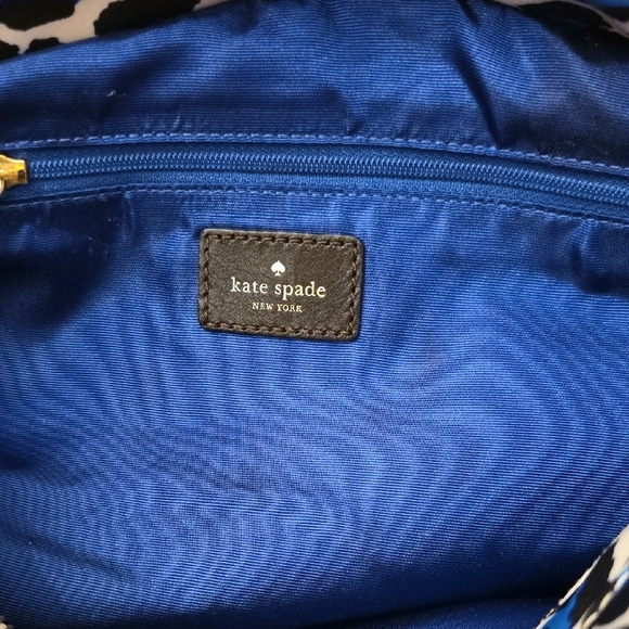 Kate Spade Blue and Black Shoulder Bag with Animal Print - Picture 4 of 8